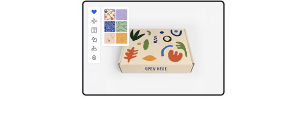3D packaging editor interface