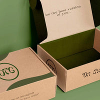Custom packaging box with products
